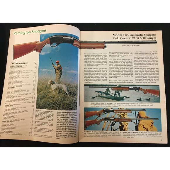 Remington Sporting Firearms & Ammunition VINTAGE 1975 Catalog - Picture 2 of 6